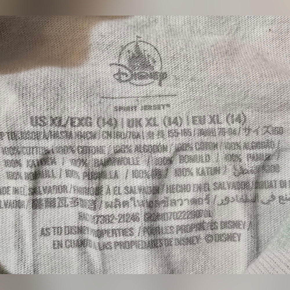 Kids Unisex Tie-Dye (Multi Color) Disneyland Spirit Jersey, Long Sleeve Sz XL - Picture 7 of 11